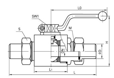 YJZQ-J40W手动外螺纹带焊接管液压高压球阀2.jpg