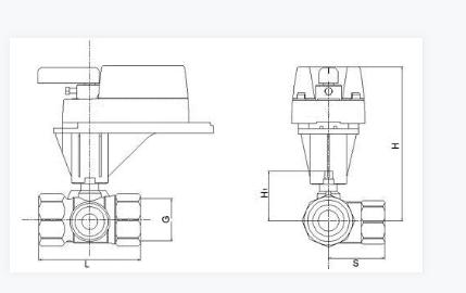 DN15-50二,三通开关量,模拟量黄铜电动调节球阀(V型整流蝶)