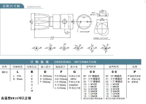 RW10高纯减压器